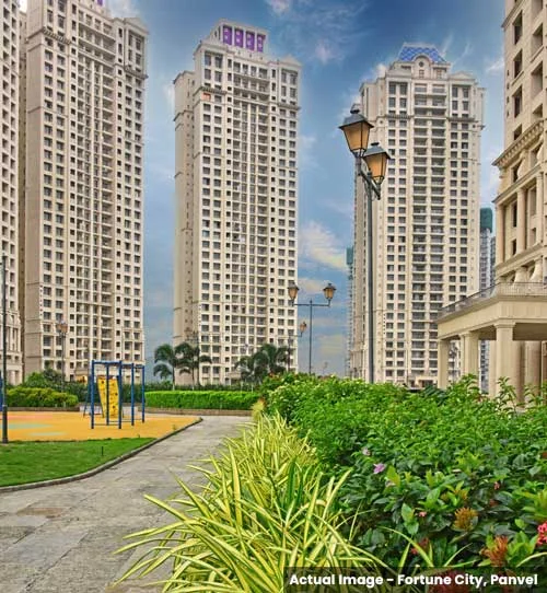 You are viewing actual image of buildings from Hiranandani Fortune City